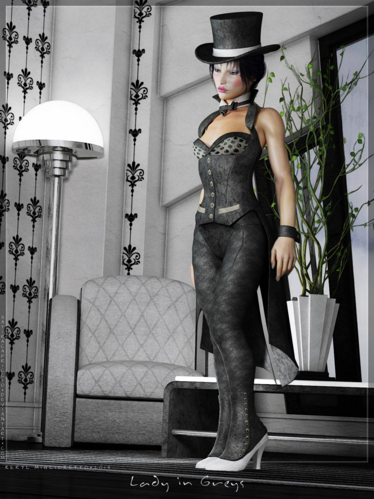 Lady in Greys